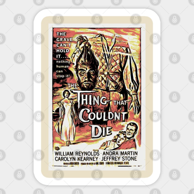 The Thing That Couldn't Die Sticker by anubisram